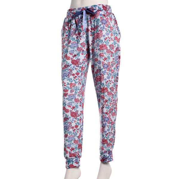 Womens Jessica Simpson Paisley Velour Pajama Bottoms - image 