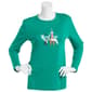 Womens MCCC Sportswear Woof Top Holiday Tee - image 1