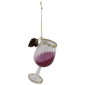 Northlight 4.25in. Glittered Red Wine Glass Christmas Ornament - image 3