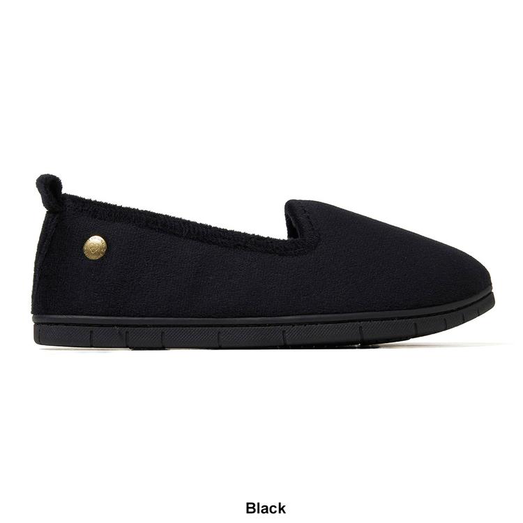 Womens Dearfoams Rachel Velour Closed Back Slippers