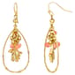Ashley Cooper(tm) Coral Sealife Motif Open Teardrop Earrings - image 1