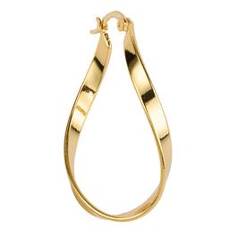 Athra 14kt. Gold over Brass 41mm Twist Hoop Earrings