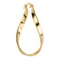 Athra 14kt. Gold over Brass 41mm Twist Hoop Earrings - image 2
