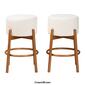 Baxton Studio Olwen Modern Japandi 2pc. Bar Stool Set - image 6