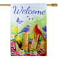 Northlight Seasonal Welcome Birds on a Fence Outdoor Flag - image 2