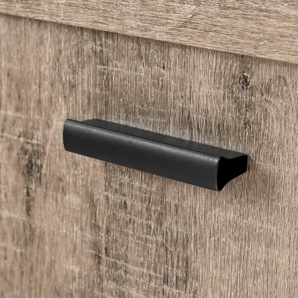 South Shore Exhibit Weathered Oak Corner TV Stand