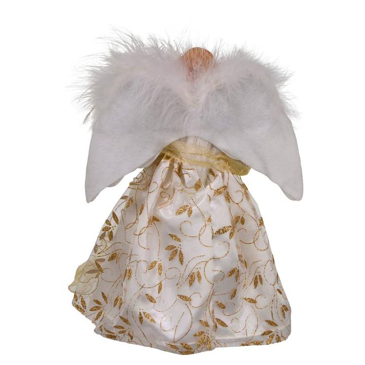 Kurt Adler Gold Angel Tree Topper w/ Color Changing LED