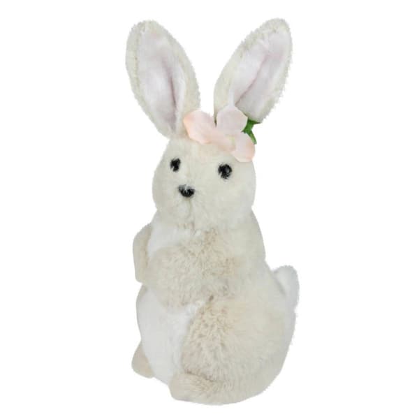 Northlight Seasonal Plush Standing Girl Bunny Easter Figurine