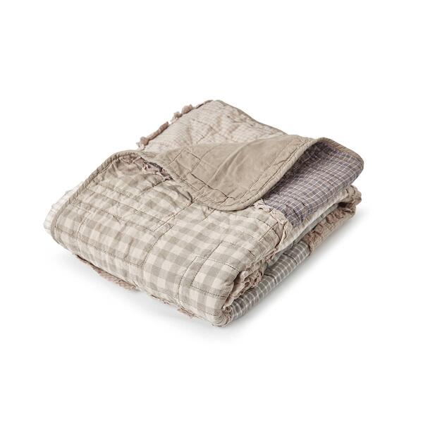 Donna Sharp Smoky Cobblestone Cotton Throw Blanket - image 