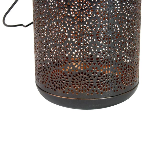 Northlight Seasonal 7in. Floral LED Solar Lantern