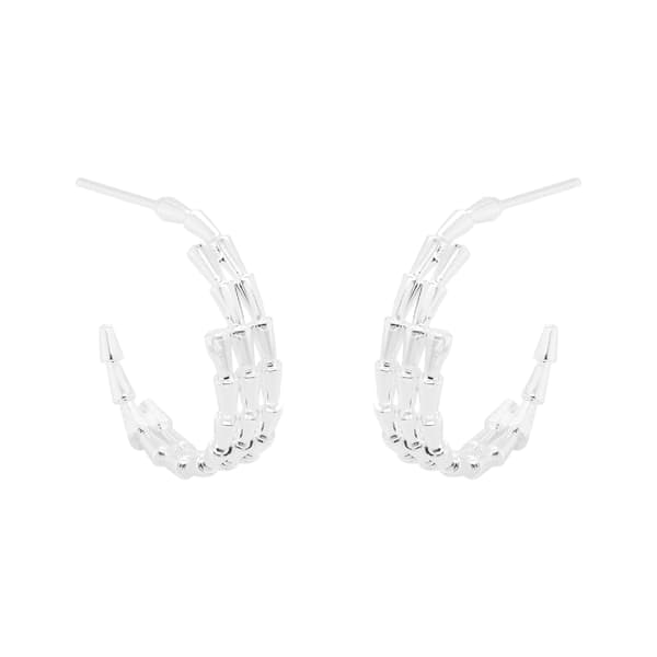 Marsala Graduated C Hoop Earrings - image 