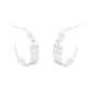 Marsala Graduated C Hoop Earrings - image 1