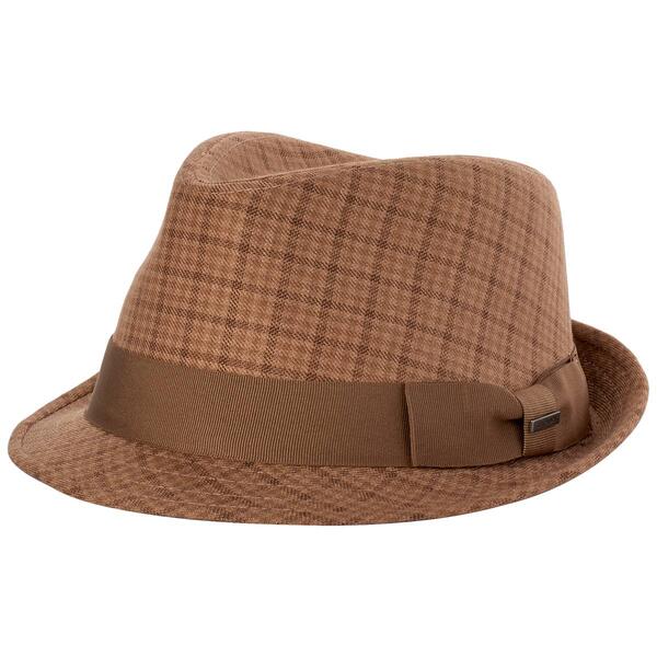 Mens DHC Plaid Fedora Hat - image 