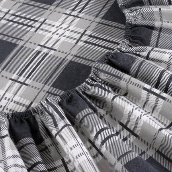 Kathy Ireland 100% Turkish Cotton Flannel Eden Plaid Sheet Set