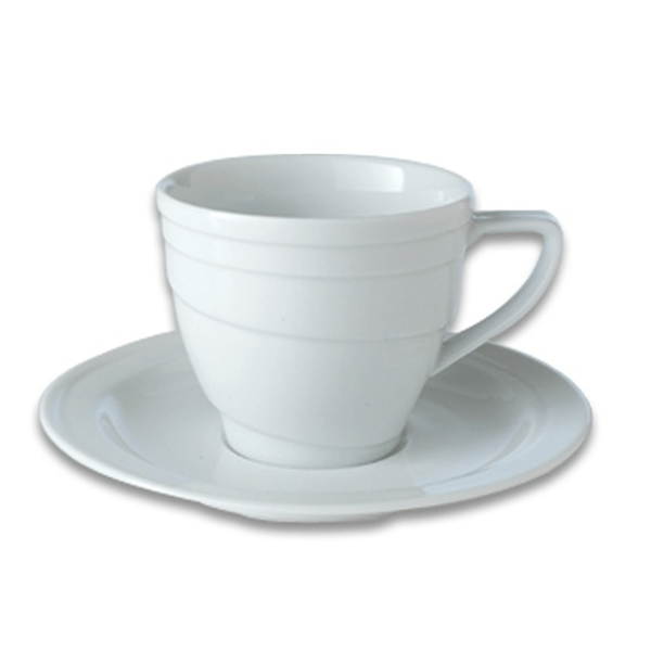 BergHOFF Essentials 8.6oz. Porcelain Teacup & Saucer Set