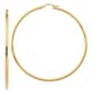 Gold Classics&#40;tm&#41; 14kt. Gold Polished 70mm Tube Hoop Earrings - image 1