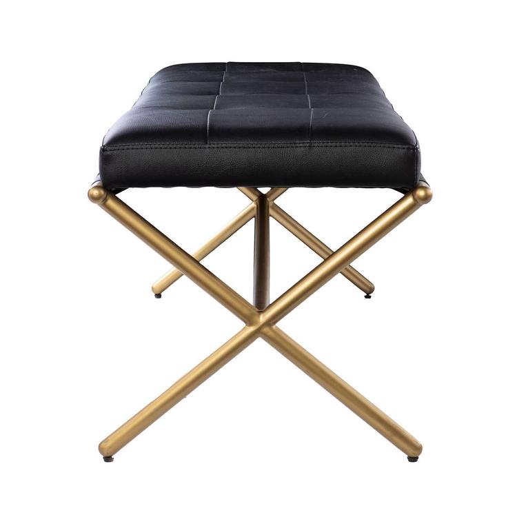 Southern Enterprises Clairvoix Faux Leather Bench