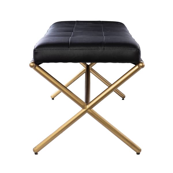 Southern Enterprises Clairvoix Faux Leather Bench