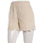 Juniors Wallflower Linen Elastic Waist Eyelet Hem Shorts - image 2