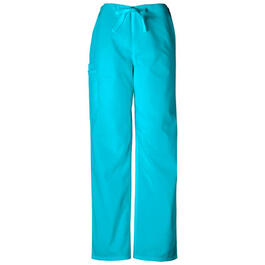 Unisex Cherokee Drawstring Cargo Pants - Turquoise