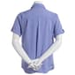 Womens Notations Short Sleeve stripe Equipment Button Down Blouse - image 2