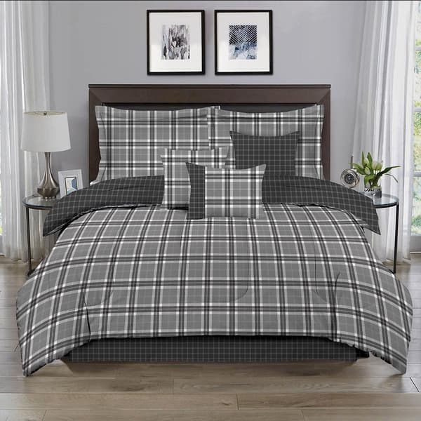 Ashley Cooper Comfy Plaid 7pc. Comforter Set - image 