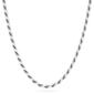 20in. Sterling Silver Solid Rope Chain Necklace - image 1