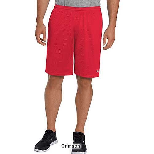 Mens Champion Pocket Mesh Active Shorts