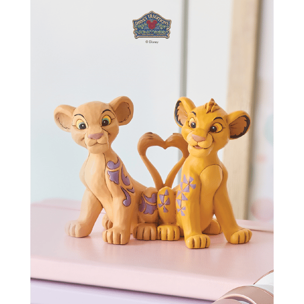 Jim Shore Disney Traditions Simba & Nala Heart Tails Figurine