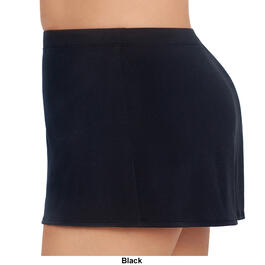 Plus Size American Beach Solids Shaping Skirted Swim Bottoms