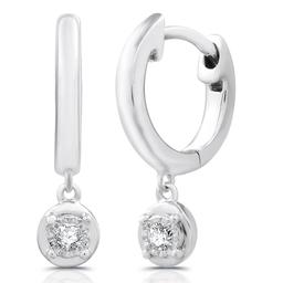 Nova Star® 1/4ctw. Lab Grown Diamond Two-Tone Hoop Earring Set