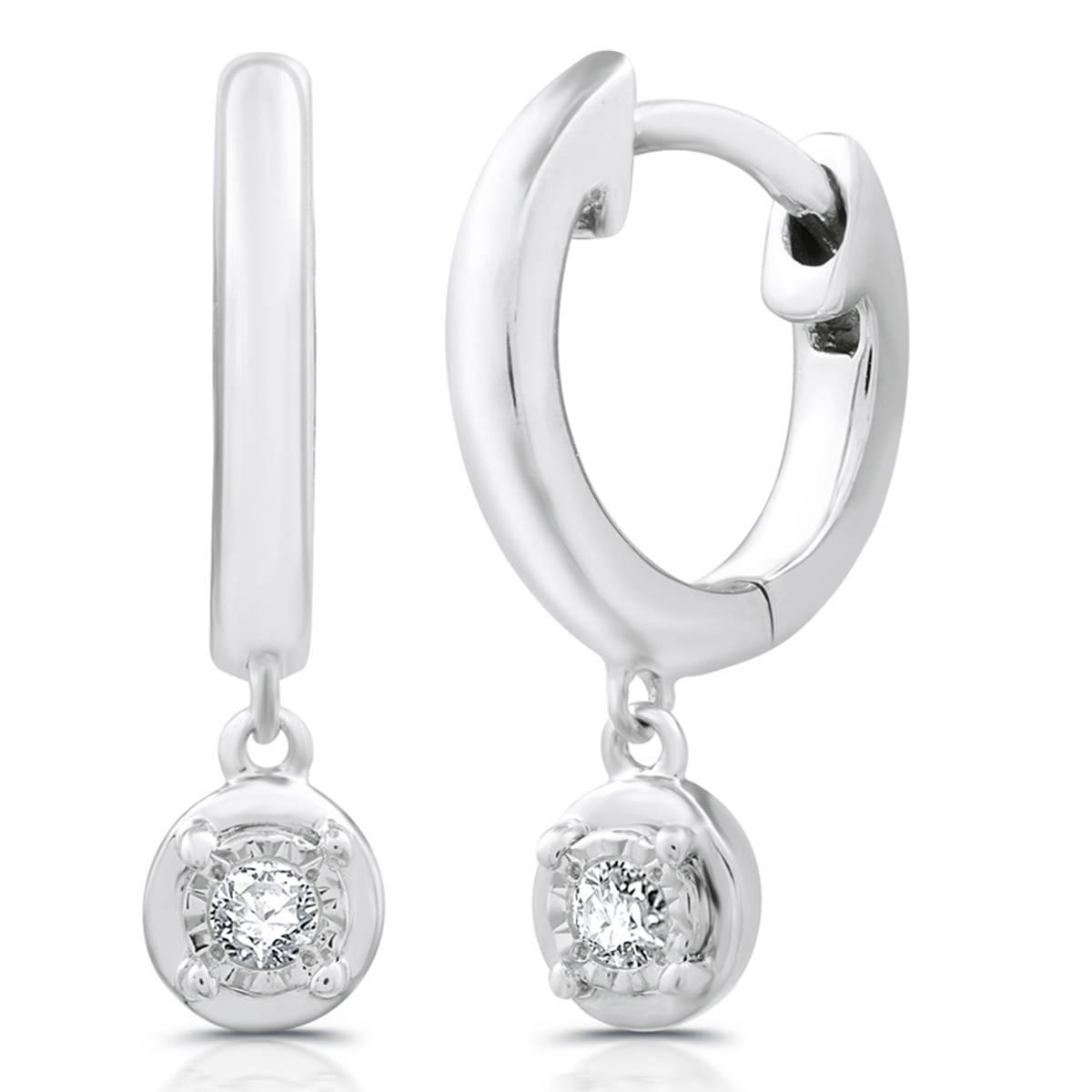 Nova Star® 1/4ctw. Lab Grown Diamond Two-Tone Hoop Earring Set