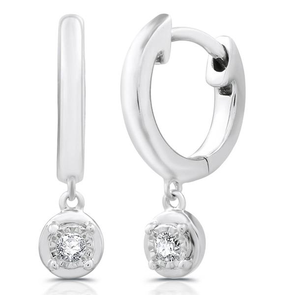 Nova Star® 1/4ctw. Lab Grown Diamond Two-Tone Hoop Earring Set