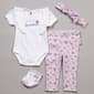 Baby Girl (3-9M) Baby Essentials(R) 4pc. Floral Grandma Pant Set - image 1
