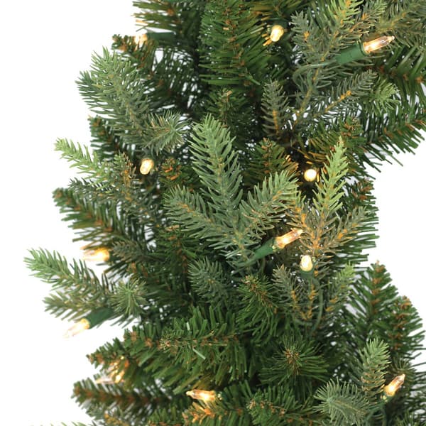 Puleo International 24in. Pre-Lit Balsam Fir Wreath