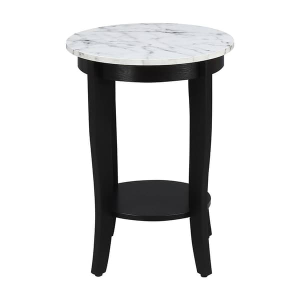 Convenience Concepts American Heritage Marble Round End Table