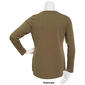Juniors Plus Aveto Long Sleeve V-Neck Tee - image 2