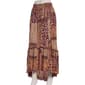 Juniors Angie Patchwork Gauze Smock Waist Maxi Skirt - image 1