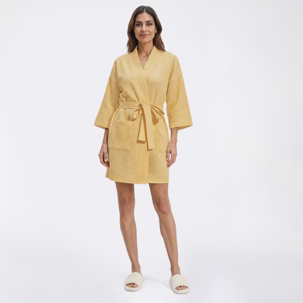 Womens Dreaming Of Jules Long Sleeve Waffle Kimono Robe