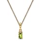 Gemstone Classics&#40;tm&#41; 14kt. Yellow Gold Peridot Diamond Necklace - image 1