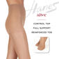Womens Hanes® Alive Full Support Control Top Tights - image 2