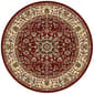 Tayse Elegance Victoria Red Round Area Rug - 5'3 - image 1