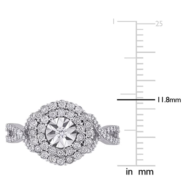 Diamond Classics™ 10kt. White Gold 1/3ctw. Diamond Infinity Ring