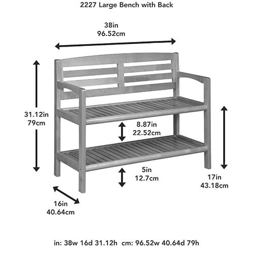 New Ridge Home Goods Large Storage Bench