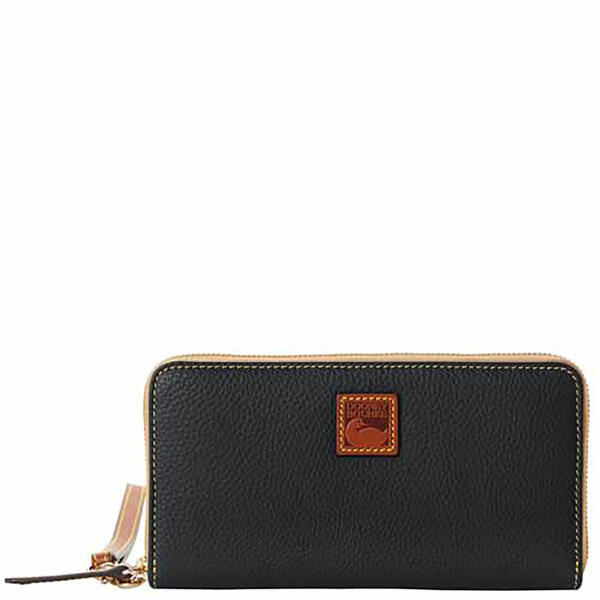 Womens Dooney & Bourke Pebble Grain Large Zip Around Wristlet - image 