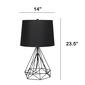 Lalia Home Studio Loft Geometric Wired Table Lamp w/Fabric Shade - image 5