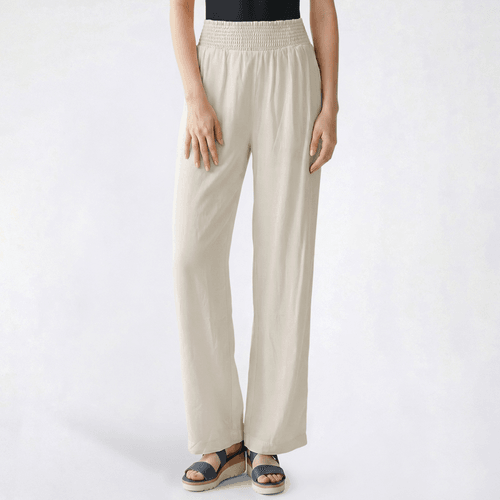 Juniors Love Tree Tencel Smocked Waist Wide Leg Pants