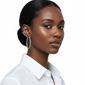 Saffron Black Stainless Steel Inside Out 40mm Hoop Earrings - image 5