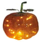 Santa''s Workshop 6in. Glass LED Pumpkin - image 1