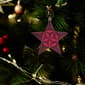 DAK 12ct. Burgundy Glittered Star Shatterproof Christmas Ornament - image 3